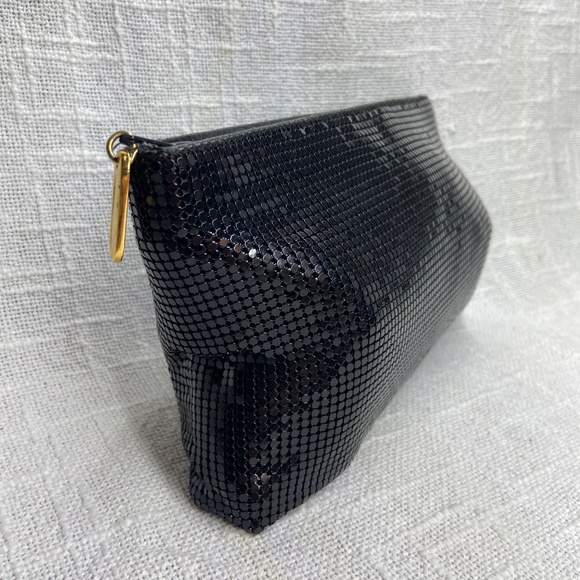 Carla Marchi Black Metal Mesh Evening Clutch / Handbag Purse w/ Zipper (lined) - Picture 2 of 11